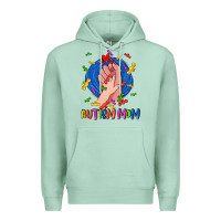 Seafoam Autism Mom Premium Hoodie - CowGirlArtShop
