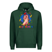 Sports Green Autism Mom Premium Hoodie - CowGirlArtShop
