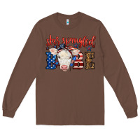 Chestnut Western Star Spangled Baby Cow Long Sleeve Tee - LillyAllenDesigns