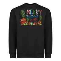 Black Merry Christmas Heavyweight Sweatshirt - SublimationCraftShop