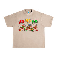 French Oak ho ho ho reindeer Urban Heavy Tee - MaliasSmallBusiness