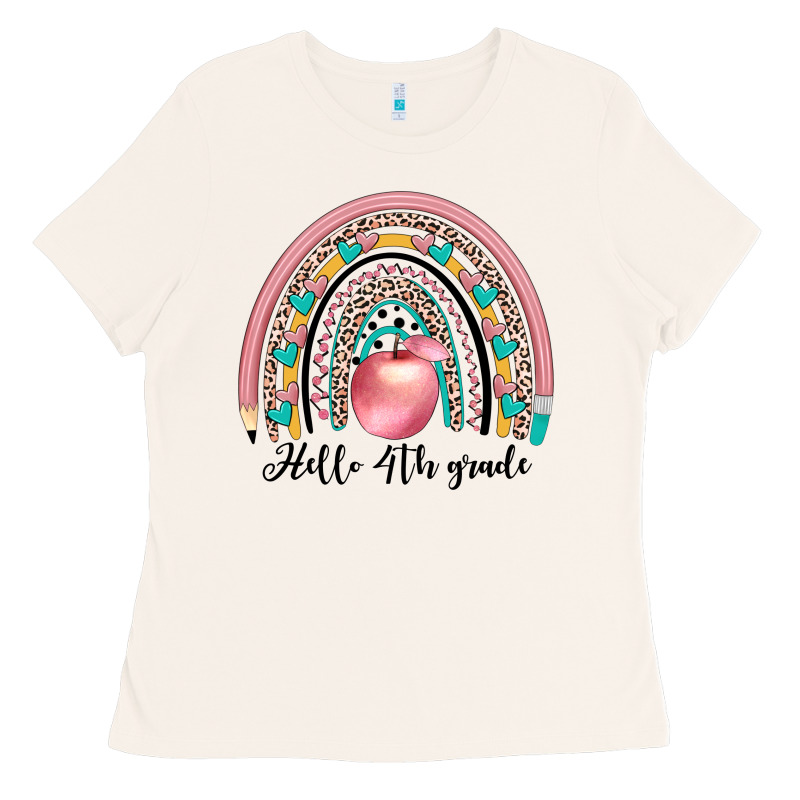 Hello 4th Grade Ladies Tee by JahusDesignShop | Teevron