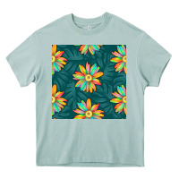 Arona colorful tropical flowers seamless pattern Heavy Core Tee - BundleAndBundleShop