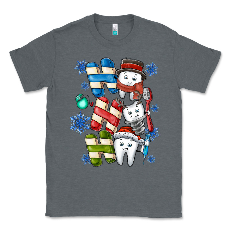 Ho Ho Ho Teeth Classic Tee by CowhideDigitalArt | Teevron