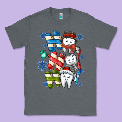 Ho Ho Ho Teeth Classic Tee Designed By Cowhidedigitalart