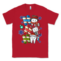 Red ho ho ho teeth Classic Tee - CowhideDigitalArt