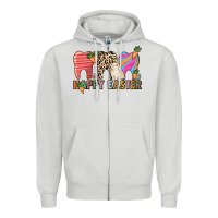 Dove Grey Happy Easter Dental Zipper Hoodie - HowdyJamesFarm