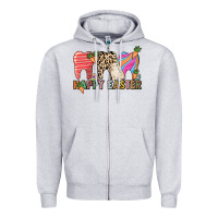 Heather Grey Happy Easter Dental Zipper Hoodie - HowdyJamesFarm