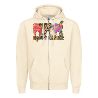 Sandshell Happy Easter Dental Zipper Hoodie - HowdyJamesFarm