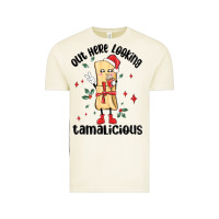 Out Here Looking Tamalicious Christmas Tamale Vintage Tee | Teevron