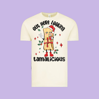 Out Here Looking Tamalicious Christmas Tamale Vintage Tee Designed By Maliassmallbusiness