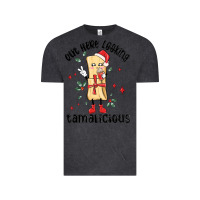 Vintage Black out here looking tamalicious christmas tamale Vintage Tee - MaliasSmallBusiness