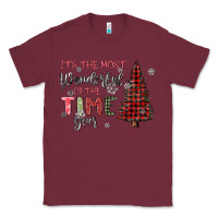 Burgundy its the most wonderful time of the year Classic Tee - MaliasSmallBusiness