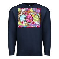 Navy Easter eggs Nurse Premium Sweatshirt - OliviaCreatesArt