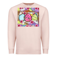 Pale Pink Easter eggs Nurse Premium Sweatshirt - OliviaCreatesArt