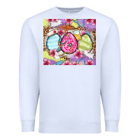 White Easter eggs Nurse Premium Sweatshirt - OliviaCreatesArt