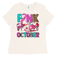 Bone pink october Ladies Tee - AdoDesignShop