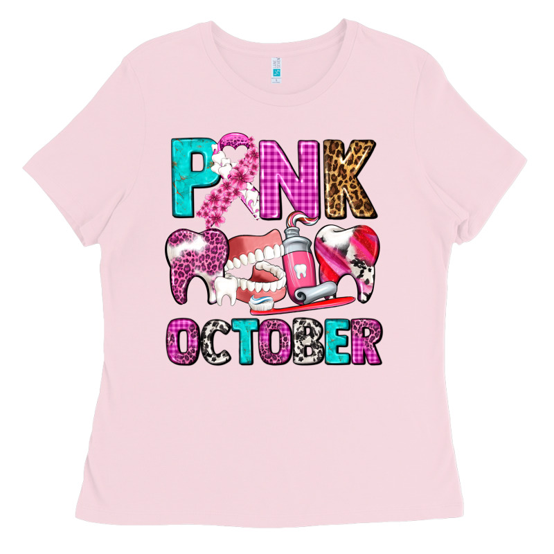 Pink October Ladies Tee by AdoDesignShop | Teevron