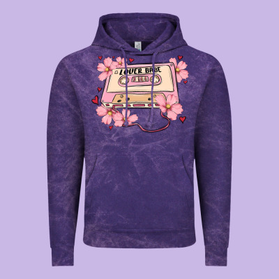 Lover Babe Valentines Day Vintage Hoodie Designed By Maliassmallbusiness