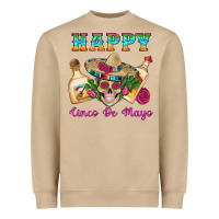 Mushroom Happy Cinco De Mayo Mexican Skull Tequila Bottle Roses Cactus Heavyweight Sweatshirt - Artiststas
