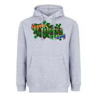 Heather Grey Happy St. Patrick's Day Heavyweight Hoodie - HowdyJamesFarm