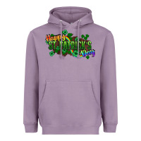 Lavender Happy St. Patrick's Day Heavyweight Hoodie - HowdyJamesFarm