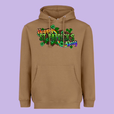 Happy St. Patrick's Day Heavyweight Hoodie Designed By Howdyjamesfarm