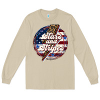 Mushroom Western Stars and Stripes 4th of July Long Sleeve Tee - LillyAllenDesigns