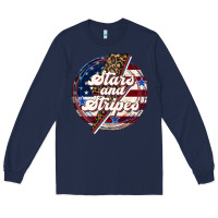 Navy Western Stars and Stripes 4th of July Long Sleeve Tee - LillyAllenDesigns