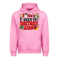 Fuchsia Pink santas favorite dietary aide Urban Hoodie - LillyAllenDesigns