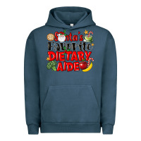 Pigment Midnight Navy santas favorite dietary aide Urban Hoodie - LillyAllenDesigns
