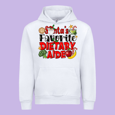 Santas Favorite Dietary Aide Urban Hoodie Designed By Lillyallendesigns