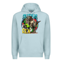 Blue Mist Autism Rex Premium Hoodie - CowGirlArtShop