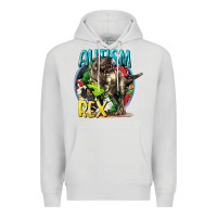 Dove Grey Autism Rex Premium Hoodie - CowGirlArtShop