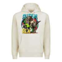 Oatmeal Heather Autism Rex Premium Hoodie - CowGirlArtShop