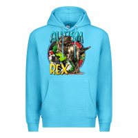 Ocean Blue Autism Rex Premium Hoodie - CowGirlArtShop