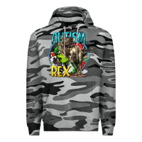 Slate Camo Autism Rex Premium Hoodie - CowGirlArtShop