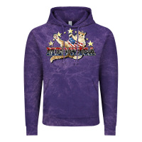 Cloud Purple meowica cat Vintage Hoodie - NancyCooperArtShop