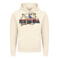 Vintage Artic meowica cat Vintage Hoodie - NancyCooperArtShop