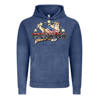 Vintage Denim meowica cat Vintage Hoodie - NancyCooperArtShop