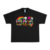 Black childcare life Urban Heavy Tee - NancyCooperArtShop
