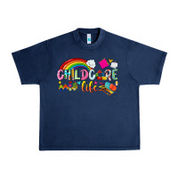 Navy childcare life Urban Heavy Tee - NancyCooperArtShop