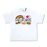 White childcare life Urban Heavy Tee - NancyCooperArtShop
