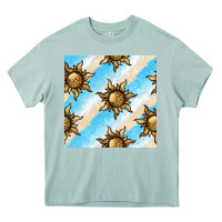 Arona leopard sun seamless pattern Heavy Core Tee - BundleAndBundleShop