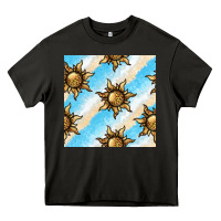 Asphalt leopard sun seamless pattern Heavy Core Tee - BundleAndBundleShop