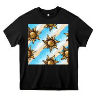Black leopard sun seamless pattern Heavy Core Tee - BundleAndBundleShop
