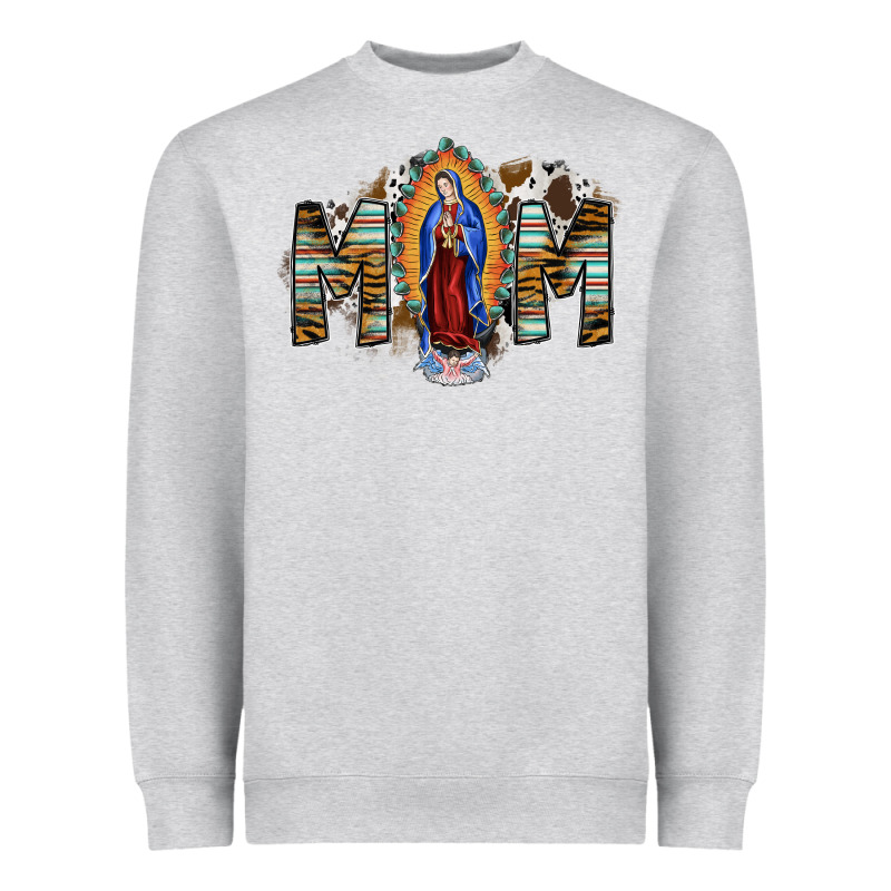 Mom Virgin Mary Heavyweight Sweatshirt by SublimationCraftShop | Teevron