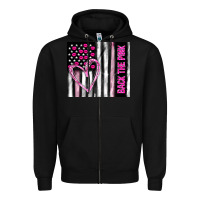Black back the pink Zipper Hoodie - TumblerDesignByShophia