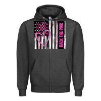 Charcoal Heather back the pink Zipper Hoodie - TumblerDesignByShophia