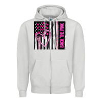 Back The Pink Zipper Hoodie | Teevron